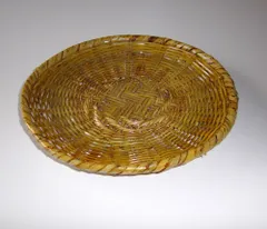 【未使用品】天然竹製★根曲がり竹☆そばざる♪