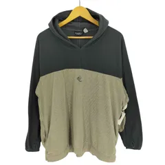 パタゴニア patagonia 00S 2002SS USA製  rhythm ロゴ刺繍 サムホール バイカラー フリース プルオーバー パーカー メンズ import：L 