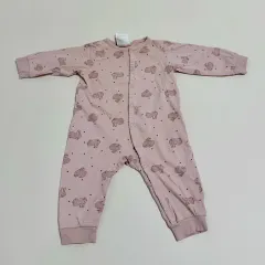 H&M 赤ちゃん ボディスーツ 9M ピンク（3枚 まとめ売り）