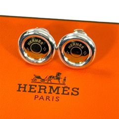 希少・美品】HERMES エルメス セリエ コイン ピアス SV925 Au750 K18