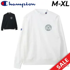 チャンピオン モックネックシャツ 長袖 メンズ ゴルフウェア Champion GOLF UVカット(UPF50＋) 吸汗速乾 モックシャツ 長そで ゴルフシャツ 男性 ゴルフ用 トップス メンズウェア/C3-AG401