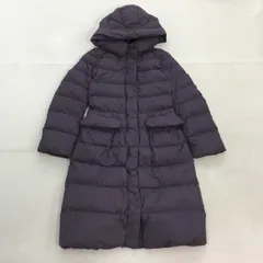 ■UNIQLO ユニクロ ウルトラライトダウン ロングダウンコート アウター ナイロン パープル S レディース フルジップ スナップボタン 0.48kg
