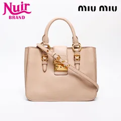 Miu Miu ミュウ ミュウ ハンドバッグ マドラス レザー 2way