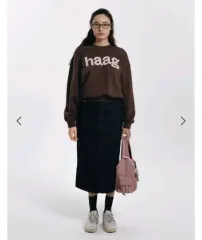 HAAG ヘイグ Happy Birthday スウェットシャツ スウェット ブラウン (新品)