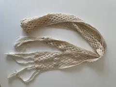 Comme ca ism ヴィンテージ クロシェ スカーフ