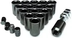 エスティーエスミチコ ホイールナットを内六角にドレスアップ エアバルブキャップセット 盗難防止 40 P1.25 チタン 4穴用16個 (40 P1.25 チタン 4穴用16個)