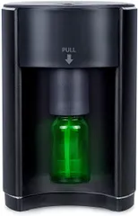 ENERG e's Explorer アロマディフューザー ネブライザー式 TYPE-C 給電式 2024ヨガ室 ホテル 店舗 人気 タイマー機能 ノズルアダプタ２個 空瓶3個・スポイト1個付き (ブラック,  1個 (x 1))