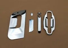 Chrome Truck Parts 三菱ふそう 17スーパーグレート 07スーパーグレート NEWスーパーグレート メッキ カーパーツ ボタンカバー付き トラック用 キラキラ デコトラ (シルバー,  ドアハンドルガーニッシュ)のサムネイル