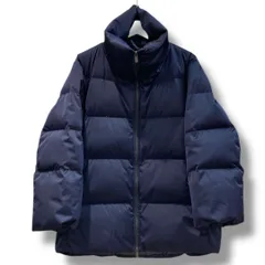 UNIQLO+J ユニクロプラスジェイ ジルサンダーダウン ボリュームジャケット サイズL ネイビー NO 211-443929 ダウン90% フェザー10% アウター ハーフ スタンドカラー レディース 冬 ゴーゴー古着マルイ草加店2612