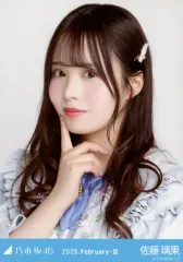 【中古】生写真(乃木坂46) 佐藤璃果/バストアップ・紅白2024衣装/「乃木坂46 2025.February-III」会場限定ランダム生写真