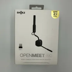 ■ SHOKZ OPENMEET UC USB-Aモデル（ブラック）骨伝導 Bluetooth ヘッドセット  新品未使用／国内正規品／外箱へこみあり