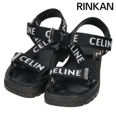 セリーヌ LEO STRAPPY ベルクロ.ロゴストラップサンダル メンズ 39 ※12