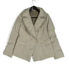最高級 ブルネロクチネリ ムートン襟 ファー パデット ダウンジャケット グレー BRUNELLO CUCINELLI  コート　中綿 ブルゾン ジャケット イタリア製のサムネイル