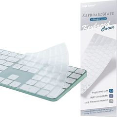 Digi-Tatoo 2024年10月発売のA3119には非適合 iMac Magic Keyboard用キーボードカバー 対応英語US配列 24インチ スキン Model (透明,  A2520 (US・Touch ID搭載・テンキー付き))