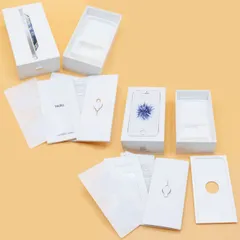 Apple iPhone【空箱セット】iPhone5 ホワイト&シルバー / iPhone SE (第一世代) シルバー  SIMピン&アップルシール付き