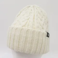 THE NORTH FACE ノースフェイス ケーブルビーニー ニット帽 NN42334 フリーサイズ オフホワイト ※中古