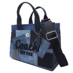 vintage coach poppy denim patchwork tote - メルカリ