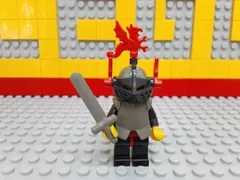 ☆ブラックナイト☆ レゴ　ミニフィグ　兵士　騎士　ドラゴンナイト　人形　鎧兜　甲冑　羽飾り　お城シリーズ
