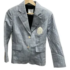 eleventy(イレブンティ) ジャケット サイズEU 38 レディース美品  - ブルー×白 長袖/ストライプ/秋/春