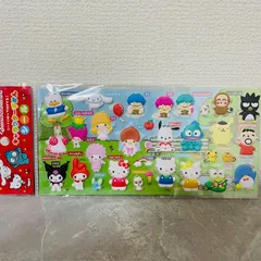 サンリオ　キャラクターずかん　シール　ぷっくり　サンリオキャラクターズ　レッド