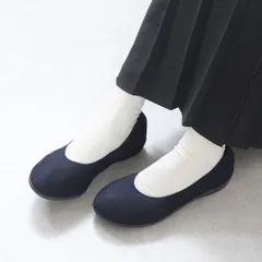 [ネイビー]日本製 パンプス 外反母趾 靴 バレエシューズ フラットシューズ 幅広 3E メッシュ ローヒール ぺたんこ 痛くない 柔らかい 長時間 疲れない 歩きやすい 軽量 フォーマル 仕事用 通勤 立ち仕事 冠婚葬祭 おしゃれ k58-378068