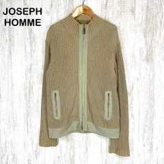 JOSEPH HOMME ジョセフオム リブニット フルジップアップ カーディガン カーキベージュのサムネイル