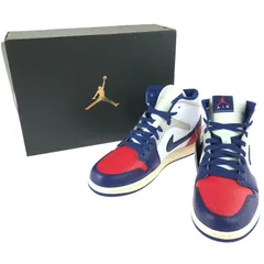【中古美品】NIKE ナイキ AIR JORDAN 1 MID RARE AIR DQ8426-102 エアジョーダン 1 ミッド レア エアー スニーカー 靴 【160-251201-na-01-tag】