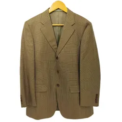 アクアスキュータム AQUASCUTUM 日本製 ウールシルク グレンチェック 3B テーラードジャケット メンズ  92A5