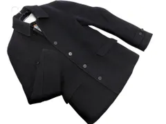 SHIPS シップス ウール混 ステンカラー コート sizeM/紺 ◆■ メンズ