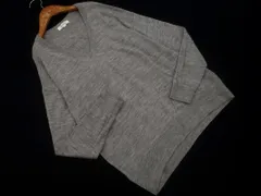 PLST プラステ ウール100% Vネック ニット セーター sizeM/グレー ◇■ レディース