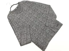 BLACK LABEL CRESTBRIDGE ブラックレーベル クレストブリッジ 総柄 Ｖネック カットソー sizeM/グレーx黒 ◇■ メンズ