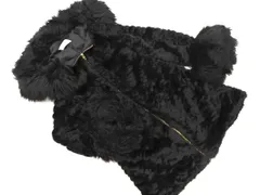 Delyle NOIR デイライルノアール フェイクファー ジップアップ コート size2/黒 ◆■ レディース