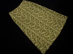 Sybilla シビラ 刺繍 花柄 スカート sizeM/緑xベージュ ◇■ レディース