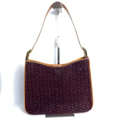 CELINE セリーヌ スエードレザー ワンショルダーバッグ ボルドー 紫 パープル レディース【T4  1-6】