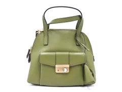 Samantha Thavasa サマンサタバサ レザー ショルダー ハンド バッグ カーキ ■■ レディース