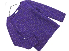 BEAUTY & YOUTH ビューティ&ユース ユナイテッドアローズ ツイード カットソー 紫 ◇■ レディース