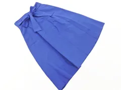VIS ビス リボンベルト付き ロング スカート sizeM/青 ■■ レディース