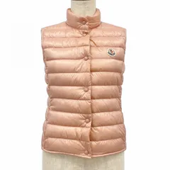 ★SALE【5apm0016】モンクレール ダウンベスト 表記サイズ00 ピンク ナイロン ダウン フェザー G10931A10200　53048【中古】レディース ☆SALE【5apm0016】モンクレール ダウンベスト 表記サイズ00 ピンク