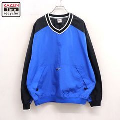 ナイキ×ブルージェイズ プルオーバーナイロンジャケット センターロゴ 