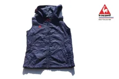 【中古】ルコックスポルティフゴルフ｜LE COQ SPORTIF GOLF｜フード付き中綿ベスト｜QGL6538｜レディースゴルフウェア｜M