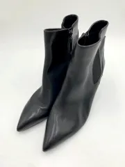 COLE HAAN コールハーン ポインテッドトゥ ヒール ショート ブーツ size8.5B/黒 ■■レディース