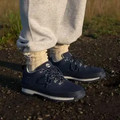 Timberland x BEAUTY&YOUTH 別注 EURO HIKER LOW SUEDE ネイビー 25.5cm ティンバーランド ビューティアンドユース ユーロハイカー スウェード TB0A689K 新品同様