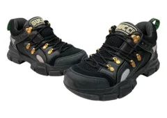 グッチ GUCCI Flashtrek Low フラッシュトレック ロー カット スニーカー メッシュ シューズ 黒 メンズ靴 スニーカー ブラック 104S-1079