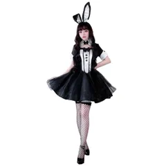 バニーガール コスプレ メイド服 ハロウィン ワンピース ビール祭り ウサギ耳 マジシャン セクシー 衣装 仮装 カチューシャ