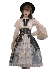 ロリータ ゴスロリ ワンピース 衣装 ロリータ キャミソールスカート コスプレ アニメ リボン ピンク 大きいサイズ 森ガール 甘ロ