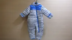 F897-1517341 SNOZU フード付き スノースーツ スキーウェア US/9/12M JP/70～80サイズ 6ヶ月～12ヶ月 グレー/ブルー