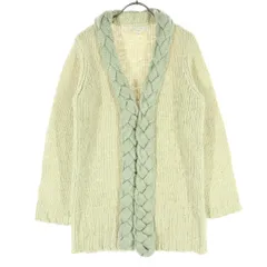 Laura Ashley ローラアシュレイ 長袖 ニットジャケット 2 アイボリー レディース 古着