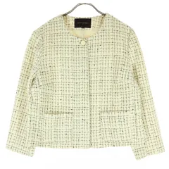 Banana Republic バナナリパブリック 長袖 ノーカラージャケット 8 ホワイト系 レディース 古着