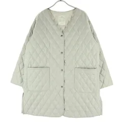 studio CLIP スタジオクリップ 長袖 キルティングコート M グレー レディース 古着