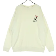 美品 niko and... ニコアンド オガワナツミ コラボ 長袖 スウェット M アイボリー メンズ 古着